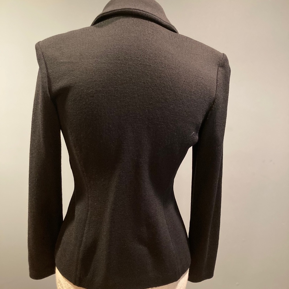 EUC St. John Basics black knit jacket size 2 - Picture 2 of 7
